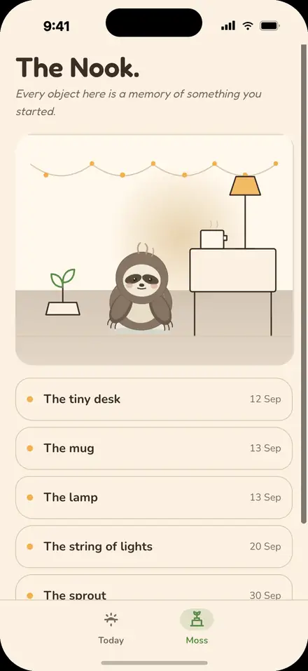The Nook, a room of memories